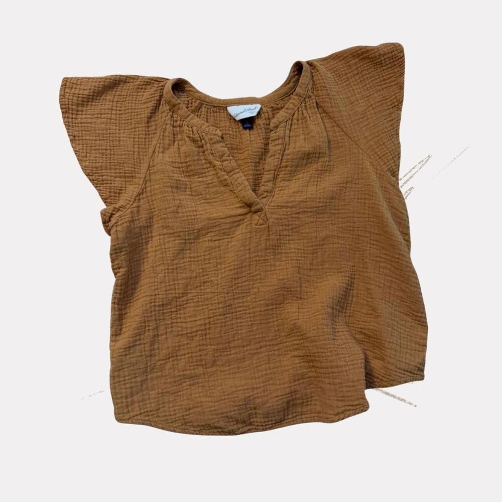 Target Women's Brown and Tan Blouse